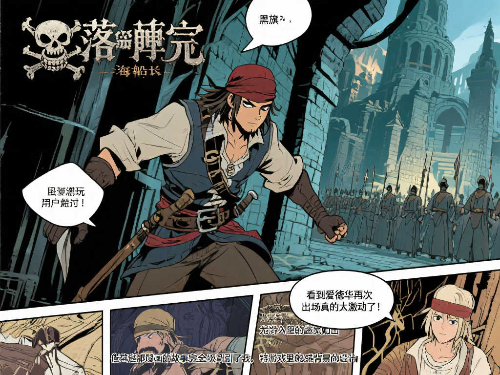 《刺客信条4：黑旗》主角现身！全新漫画《失落的寺院》B站连载启动！